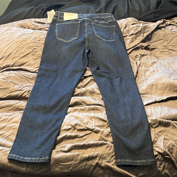 Dark wash high rise skinny jeans - nwt 1x so fits 14-16 - Picture 6 of 7